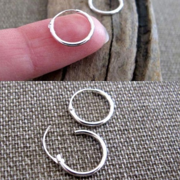 Sterling Silver Small Endless 10mm Round Unisex - Picture 5 of 7